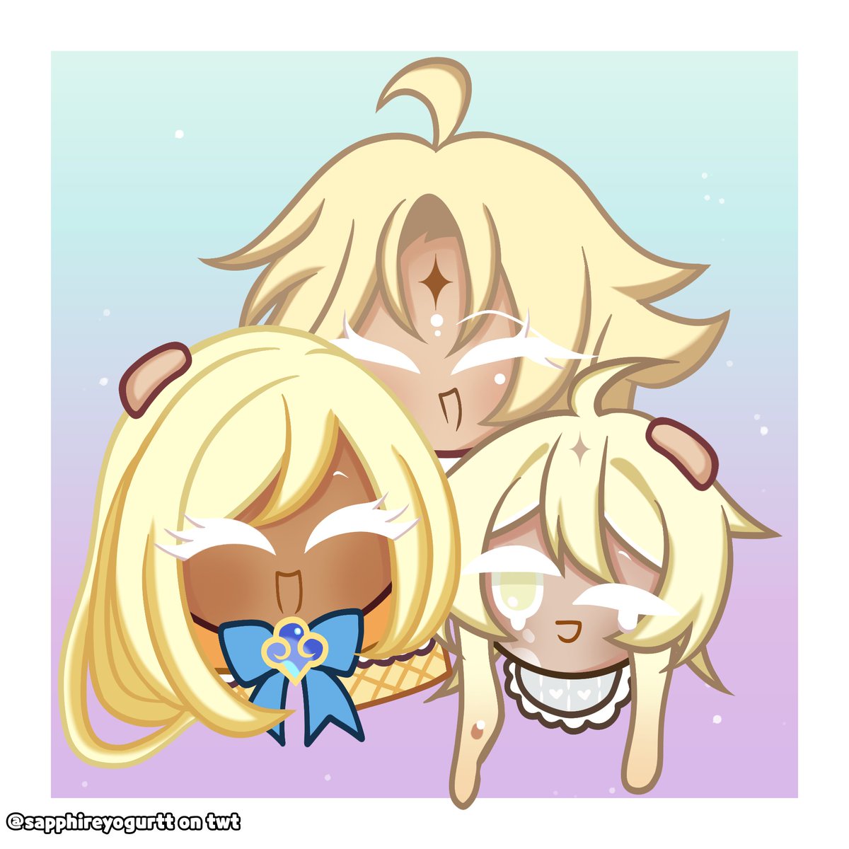 𝓨𝓪𝓶𝓲 /𝓔𝓷𝓰𝓮𝓵 🐰🫐 (@sapphireyogurtt) on Twitter photo Happy Thai Mother's Day❤
(Pearl Vanilla Cookie and Vanilla Cookie belongs to <a href="/Chris_ocnum/">ปู่ คริส</a> !)
#CookieRunKingdom #crk #cookierun #crk #crkoc #oc #originalcharacter #PearlVanillaCookie #VanillaPuddingCookie #VanillaSyrupCookie #crktwt Happy Thai Mother's Day❤
(Pearl Vanilla Cookie and Vanilla Cookie belongs to <a href="/Chris_ocnum/">ปู่ คริส</a> !)
#CookieRunKingdom #crk #cookierun #crk #crkoc #oc #originalcharacter #PearlVanillaCookie #VanillaPuddingCookie #VanillaSyrupCookie #crktwt