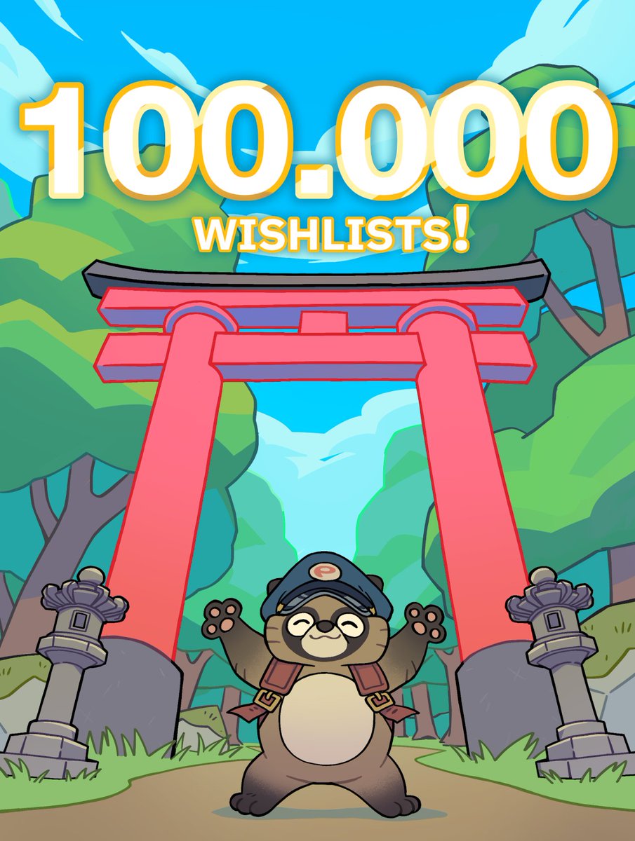 denkiworks's tweet photo. 🥰🦝100,000 Wishlists! 🥰🦝

Thank you to all of the budding Tanuki out there for showing interest in TANUKI: Pon's Summer. We're so happy to see so many enjoying the demo and looking forward to the final game! 

Pon &amp; the TANUKI team will continue to work hard💪Thank you! https://t.co/9SKWSaUFJE
