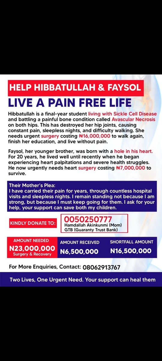 Half_Qamar's tweet photo. "UPDATE 
We're getting closer but we're not there yet
Every single donation counts big or small,every share is helping us get closer to our goal-Please share,retweet and donate if you can. Help us reach our goal🙏🏿

Kindly Donate To :0050250777 GTB
Thank You!
#SaveHibbahandFaysol https://t.co/zrfrHHDSa4