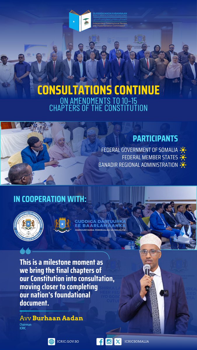 The consultations on the amendments of the remaining chapters (10-15) are in full swing. Representatives from #FGS, #FMS, and #BRA are taking part of this milestone. Join the process.