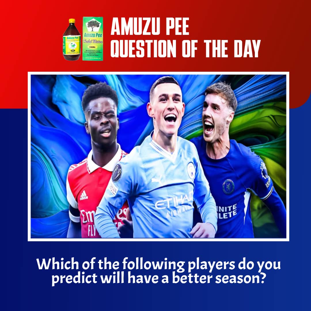 St. Peter (@newtonlartey) on Twitter photo Which of the following players - Saka, Foden, or Palmer - do you predict will have a better season?
Comment with #WontumiSportsBuffet Which of the following players - Saka, Foden, or Palmer - do you predict will have a better season?
Comment with #WontumiSportsBuffet