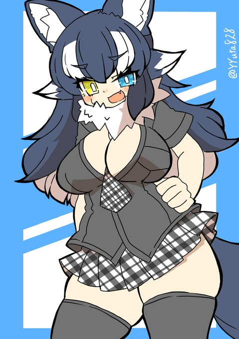 夏仕様のタイリクオオカミ先生
少しめのやりばに困るような(by隊長)
(けものフレンズ) 