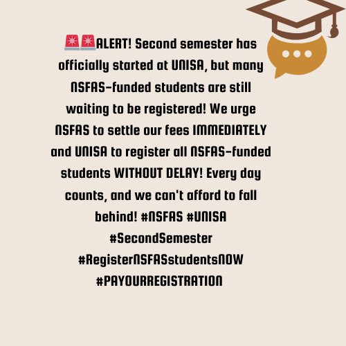 _HoneyNight's tweet photo. @unisa @LenkaBula #finalisestudents #unisa #NSFAS @myNSFAS #payourregistration #NSFASMUSTFALL https://t.co/T9Hk3lVr1B