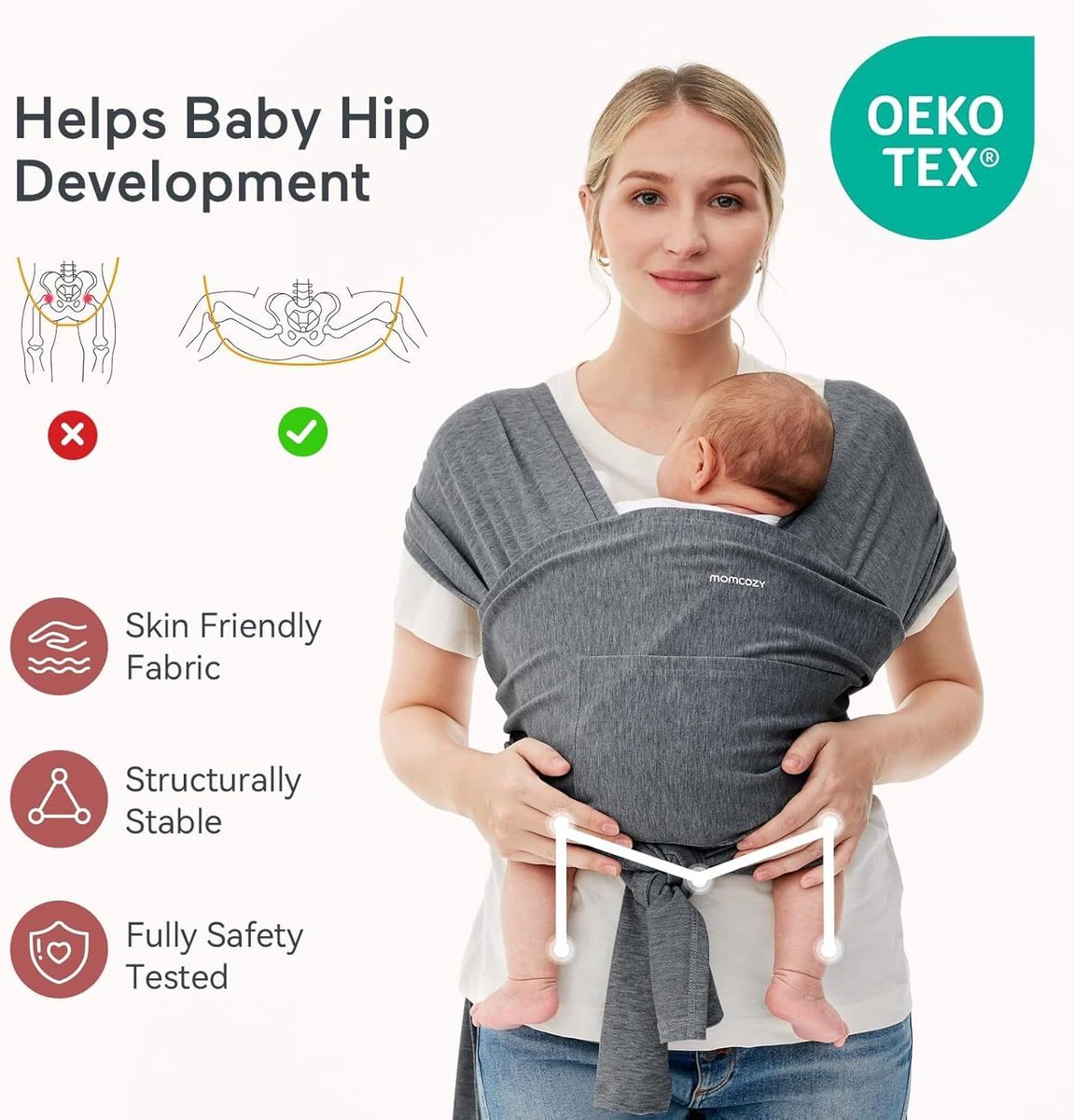 ecobebe_es's tweet photo. ✨Fular Momcozy: ergonómico, ajustable, transpirable y fácil de usar con anillo🌿
😍Perfecto para bebés de 3,6 a 15 kg💫
🔗Ver en Amazon: https://t.co/MReR5tl5dx
🥰Detalles en el blog 👉 https://t.co/xkUMq7S2uO
#fular #babywearing #padreseyporteo #Publi #AmazonAfiliados https://t.co/i3guoWos9h