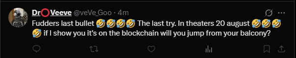🗺️VLADSeeker 🩸 (@dave_quack) on Twitter photo When <a href="/dbmmo/">Crypto Bro</a> and LK aka (OMI the Clown before) educating people about ownership and this moonboi popping out of nowhere with this kind of argument.
SMH 🤣😂😅😂 When <a href="/dbmmo/">Crypto Bro</a> and LK aka (OMI the Clown before) educating people about ownership and this moonboi popping out of nowhere with this kind of argument.
SMH 🤣😂😅😂