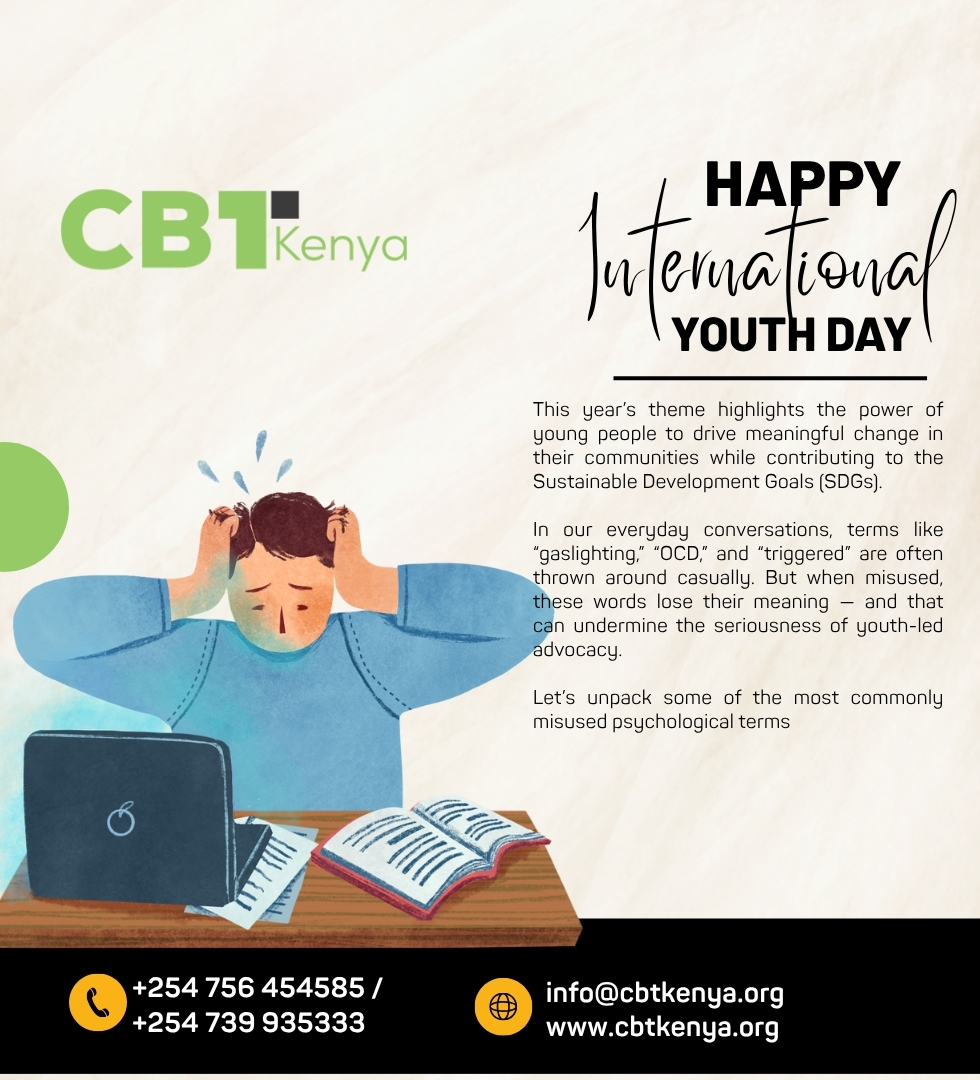 This International Youth Day, let's open up the right conversations about mental health. 💙 Your voice matters—share this post and help us spread awareness, break stigma, and support our youth. #CBTKenya #YouthMentalHealth #InternationalYouthDay