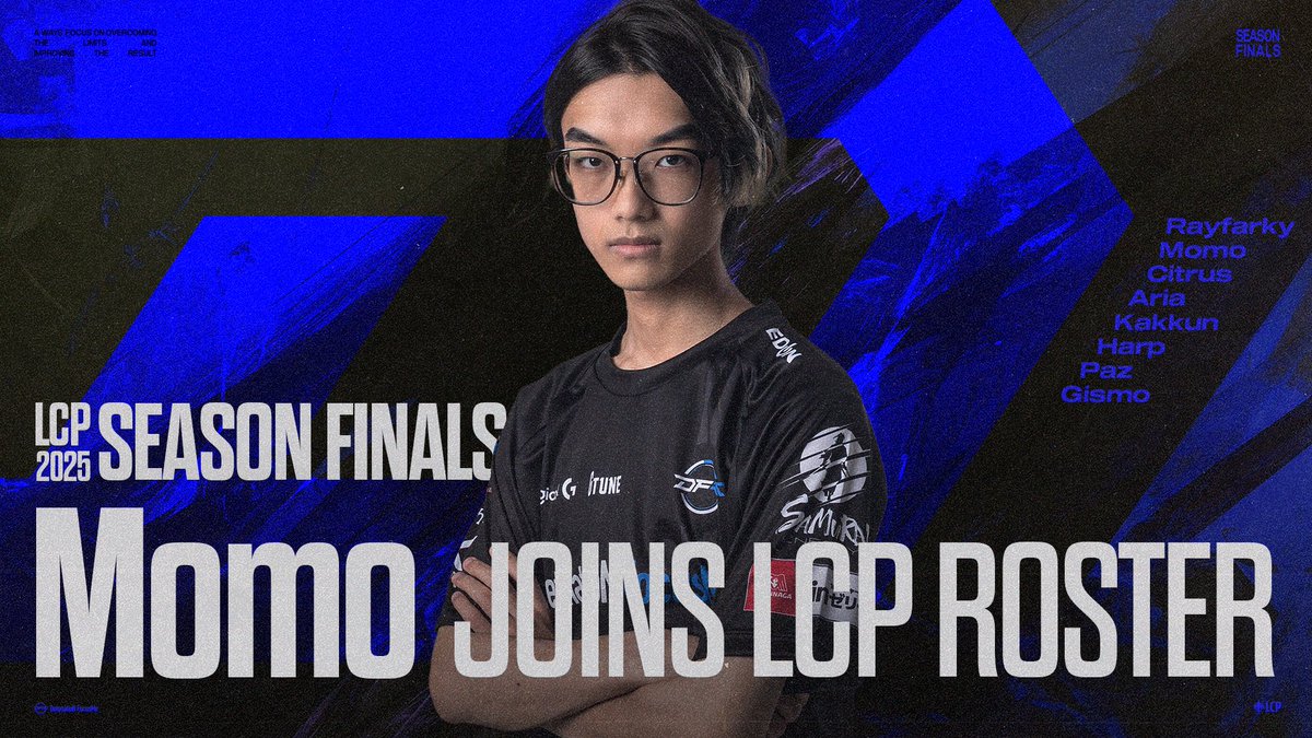#DFM_LoL｜LoL部門 Momo選手 LCPロスター登録のお知らせ

アカデミーチームで経験を積んだMomo選手（<a href="/NuguriSuki/">DFM momo</a>）が、ついにLCPへ！

Momo選手がもたらす新たな風を力に、残るシーズンを全力で戦ってまいります。

🔗team-detonation.net/news/48790

#DFMWIN