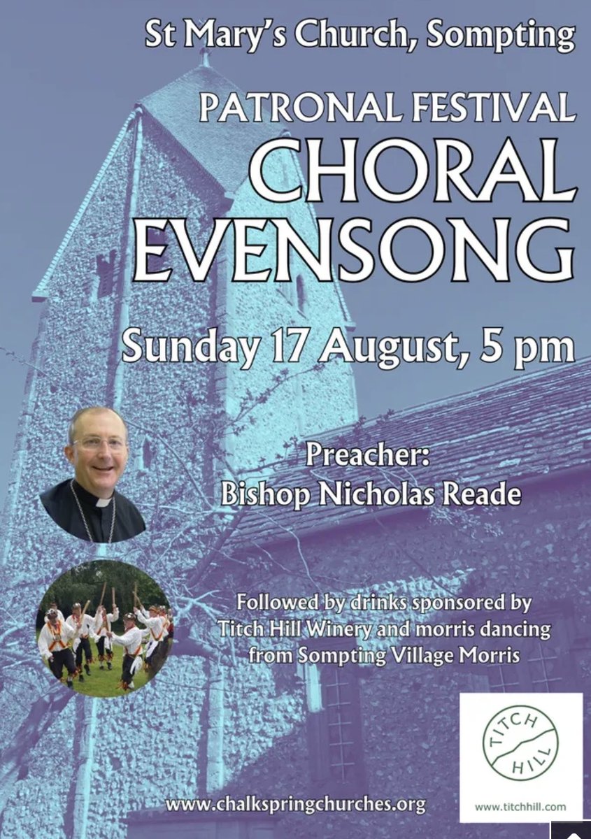 Parish of South Lancing and Sompting (@parishofsls) on Twitter photo Join us this Sunday! Free beer and wine after the service, along with Morris Dancing from our local dancers, Sompting Village Morris. Not one to miss! <a href="/ChichesterDio/">Chichester Diocese</a> Join us this Sunday! Free beer and wine after the service, along with Morris Dancing from our local dancers, Sompting Village Morris. Not one to miss! <a href="/ChichesterDio/">Chichester Diocese</a>