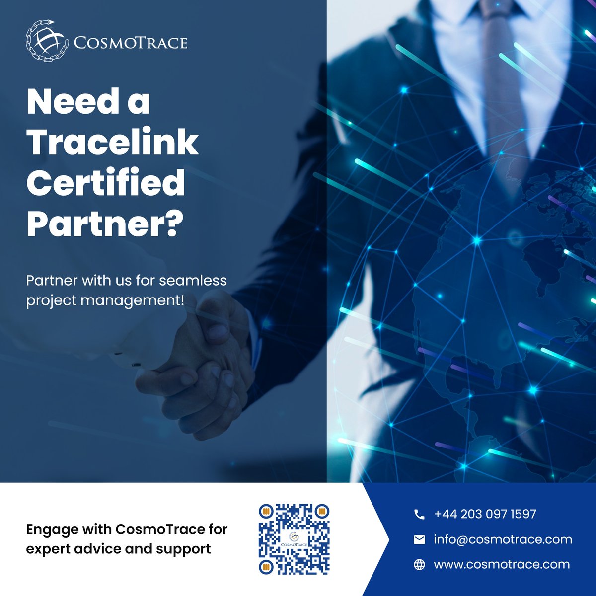 Cosmo_Trace's tweet photo. CosmoTrace, a Tracelink certified partner, offers comprehensive support for all the Serialization activities.

Partner with us
 ✉️ info@cosmotrace.com
 📞 Tel: +44 203 097 1597

#serialization #pharma #pharmaceutical #trackandtrace #supplychain #Cosmotrace https://t.co/DIdQ0KPx0D