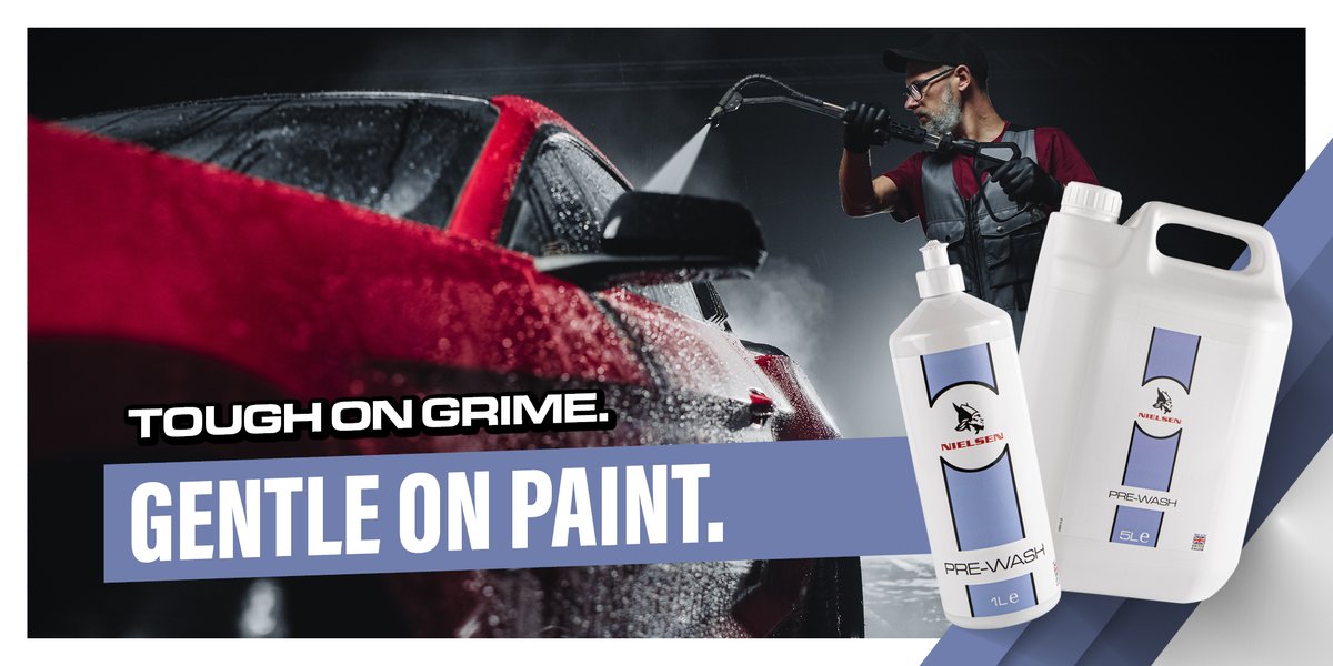 🚨 Tough on grime. Gentle on paint.

Nielsen Pre-Wash powers through grease, bugs &amp; road film without damaging trims or livery.

⚡️ Get 20% off with code SOCIAL20

🛒 Buy now: bit.ly/45aLMnR  

#CarCare #AutoDetailing #TruckCleaning #NielsenPreWash
