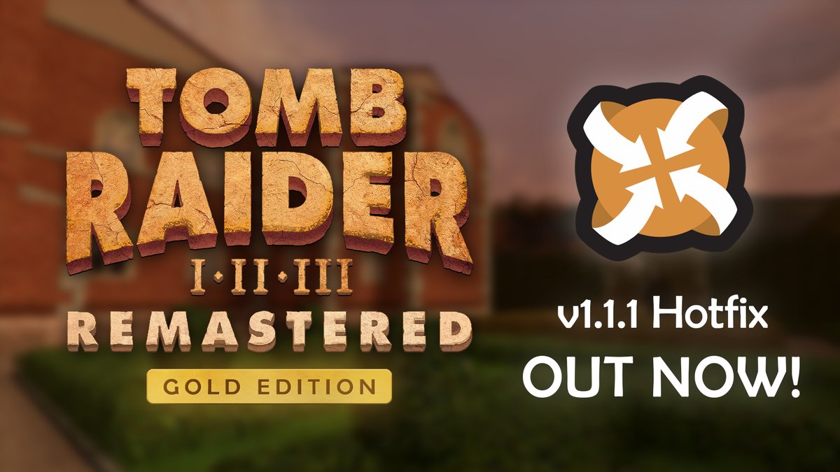 Hotfix v1.1.1 for Tomb Raider I-IIII Remastered Gold Edition has just been released! This small update fixes a few issues, contains a few minor improvements and reintroduces the unique Grenade Launcher in TRIII nexusmods.com/tombraidertril… #TombRaider #GoldEdition #LaraCroft #TRJTA
