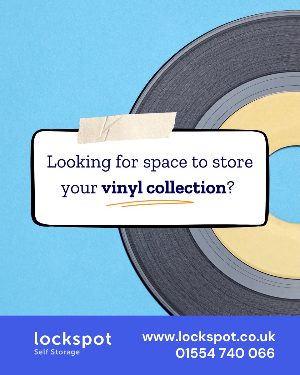 Some things are just too sentimental to let go of. 💙

From vintage vinyl's and photo albums to treasured collectables, Lockspot offers clean, secure units you can rely on. Accessible 24/7, whenever you need. 🔑

mycsa.co.uk/r/pwv

#NationalVinylRecordDay