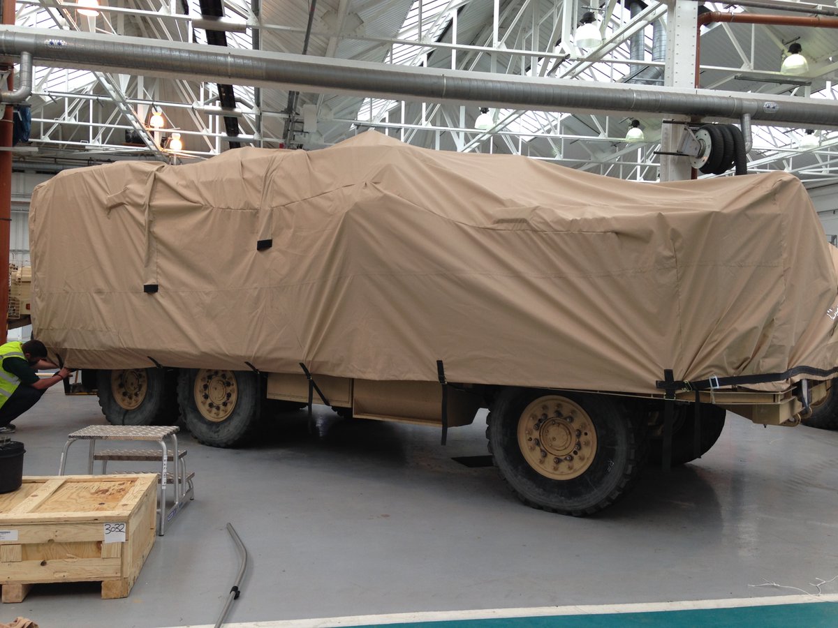 Durability. Precision. Security.

Bespoke vehicle covers for a Ministry of Defence client.
- Fire retardant
- Secure fit
- Custom dimensions

🛡️ Built for those who protect.

#DefenceCovers #MilitaryGrade #StuartCanvas