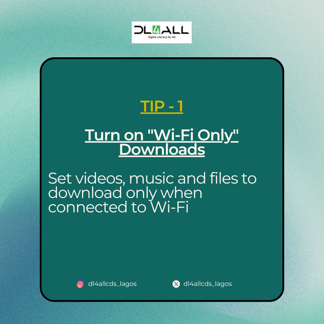 Dl4AllCds_Lagos's tweet image. Another Tuesday is heree🤸🏾‍♂️
Don’t let your apps chop your data anyhow, that&apos;s why we are here for you.

#SaveYourData #TechTips 
#MobileHacks #DigitalSmarts
#tuesdaytechtips