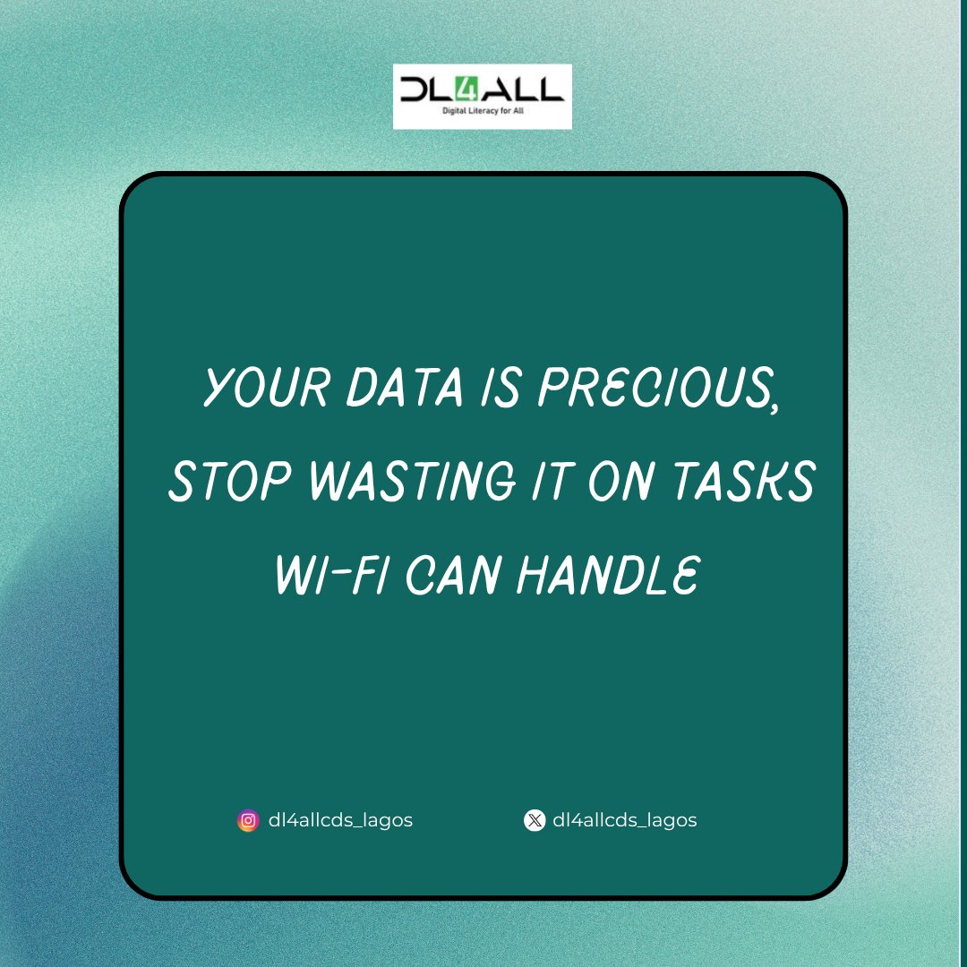 Dl4AllCds_Lagos's tweet image. Another Tuesday is heree🤸🏾‍♂️
Don’t let your apps chop your data anyhow, that&apos;s why we are here for you.

#SaveYourData #TechTips 
#MobileHacks #DigitalSmarts
#tuesdaytechtips