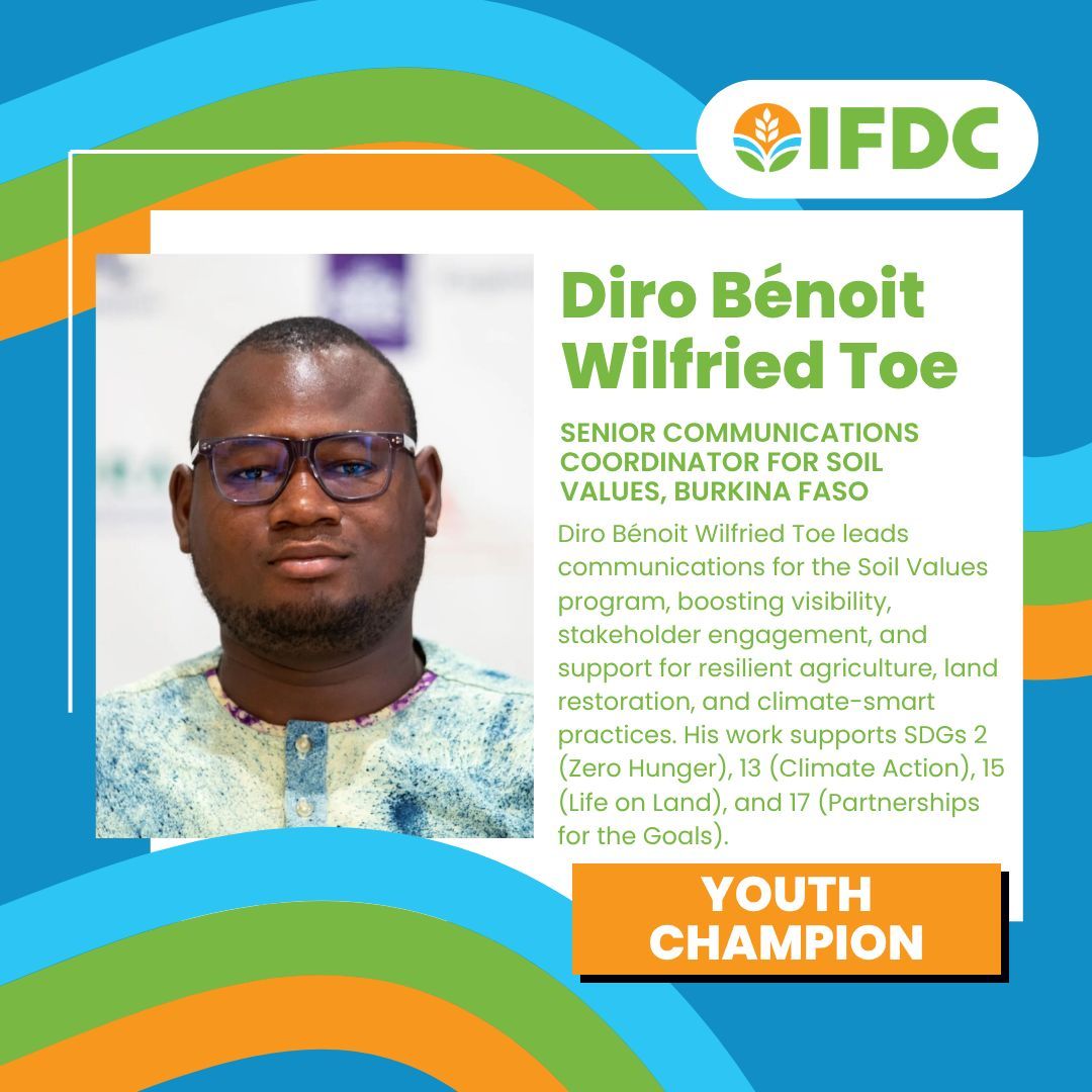 IFDCGlobal's tweet photo. This #YouthDay, IFDC celebrates young people driving change in agriculture, soil health &amp; community development!

Meet our Youth Champions 👉 https://t.co/sYAGDpmReg 

Know a champion? Share their story with #IFDCYouthChampions! https://t.co/pqb8Jz4ivw
