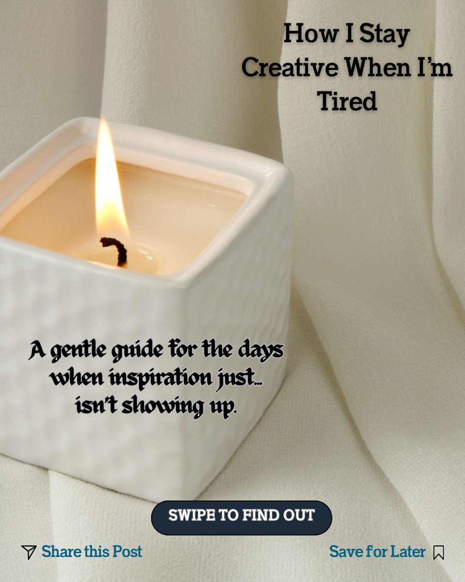 mae082021's tweet photo. "Some days…
Creativity doesn’t flow.
It flickers. It hides. It feels far away." 
#LowEnergyDays #RestToCreate  #VisualSupport  #InspiredNotTired  #Virsiss #Feeling low https://t.co/PQxX9liYbI