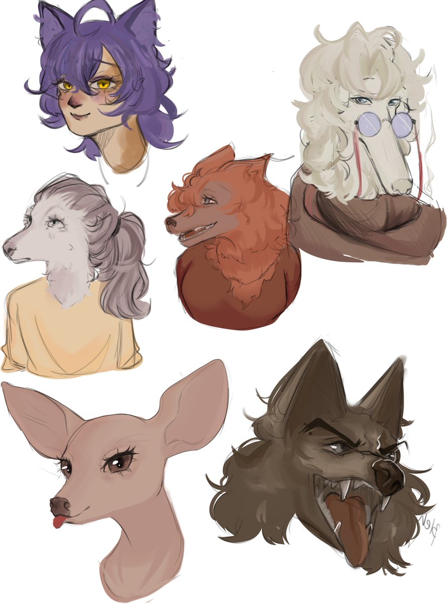 today's studies i guess #furryartwork