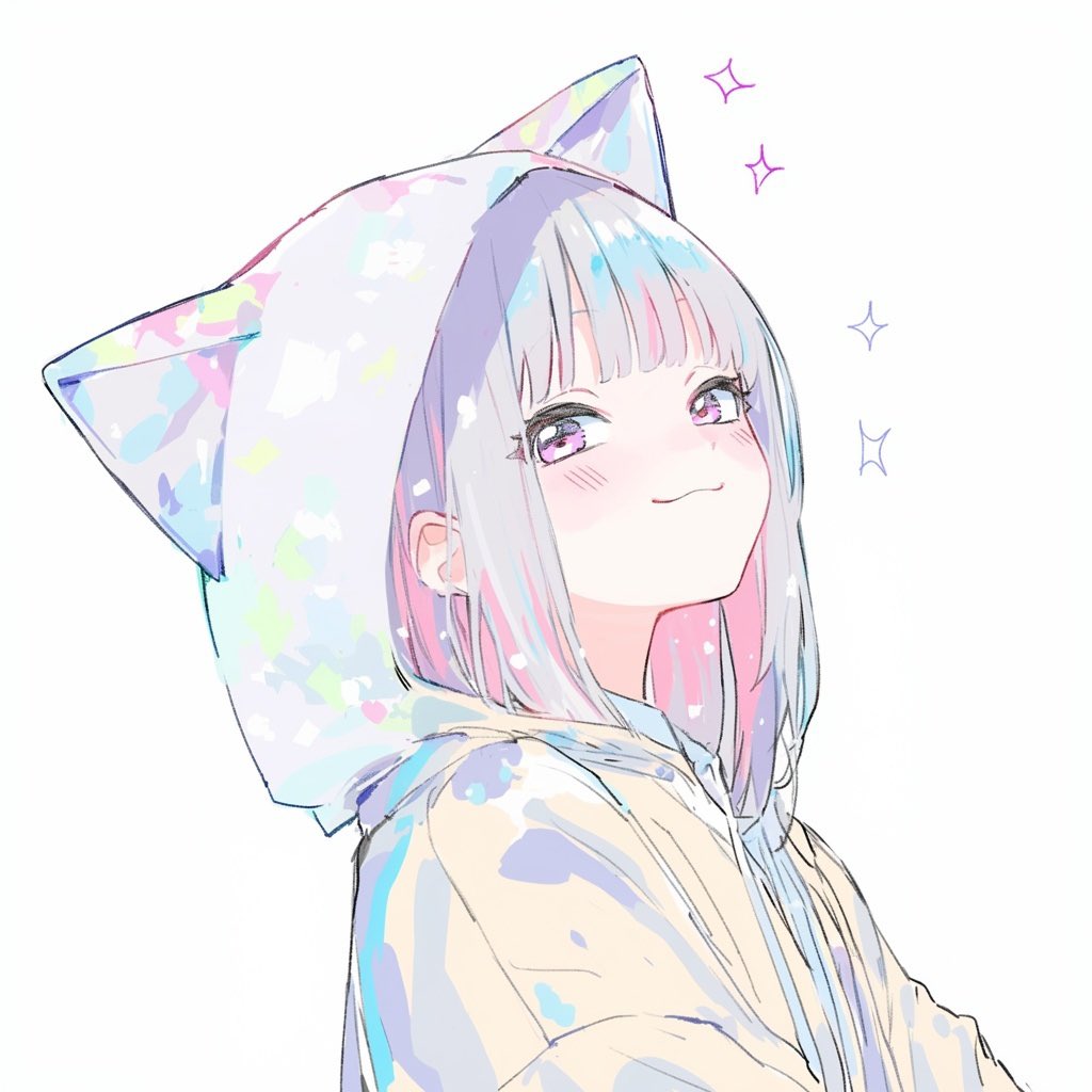 asMi_creator's tweet photo. 🎊さらに新作LINEスタンプリリース🎊
下記リンクから「猫耳フードちゃん」のLINEスタンプご購入いただけます🥰
https://t.co/uvYdwMdU5v

発売記念フリーアイコン第一弾です！
各種SNSアイコンとしてご利用いただけます🥰
#フリーアイコン
#フリー素材 https://t.co/LguzqajpAd