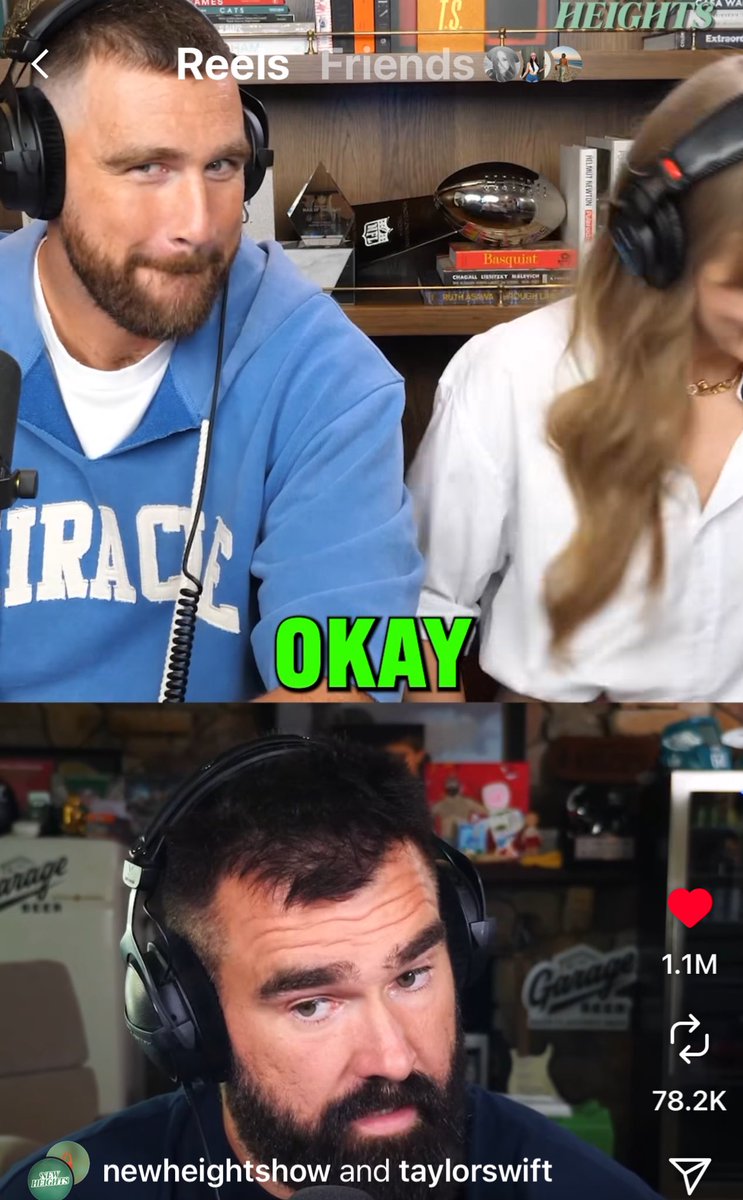 Travis is giving “my girlfriend Taylor is about to show you her new album. you better be nice”