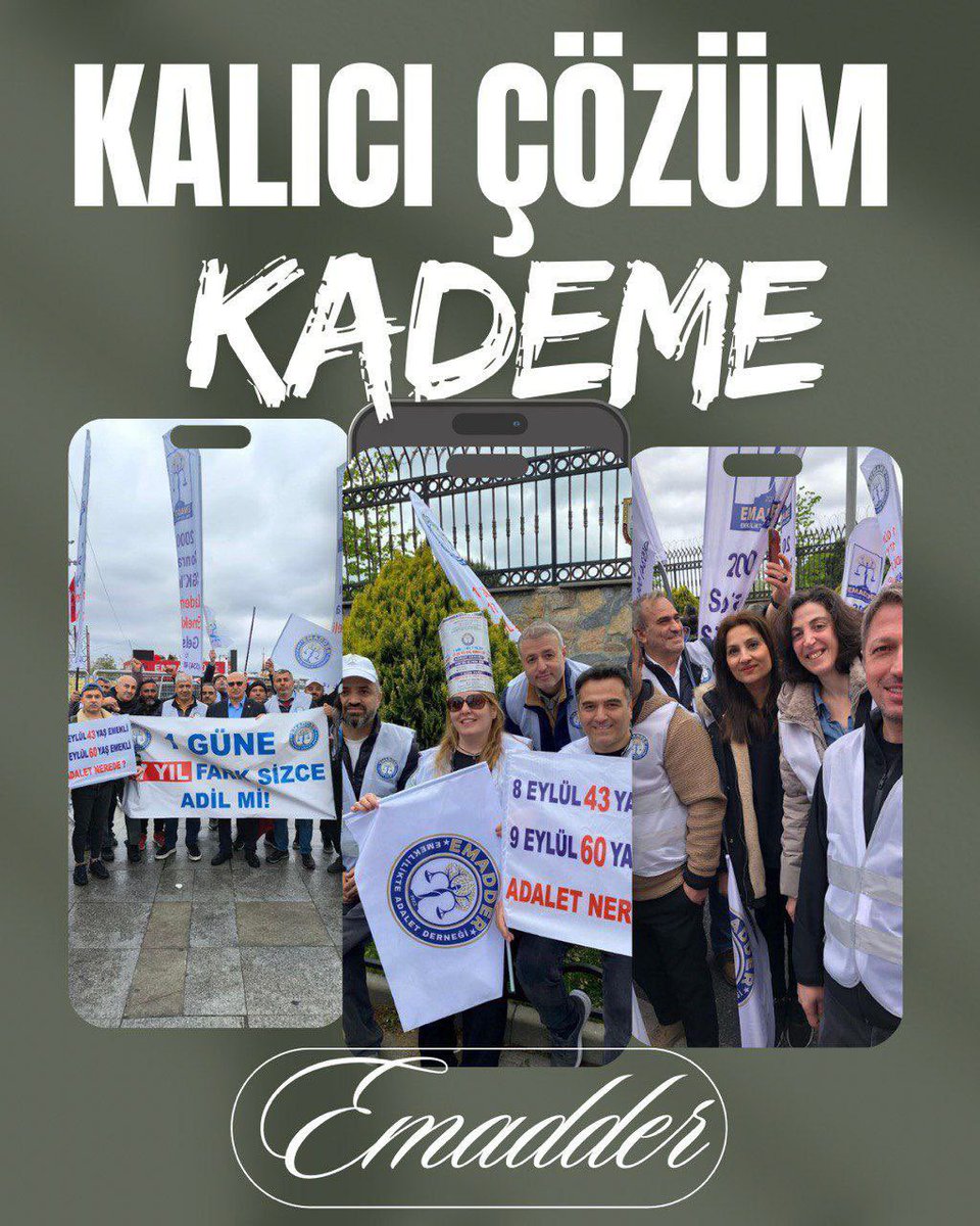 BİRCE ⚖️🇹🇷 (@bircearda_oz) on Twitter photo <a href="/flashhabertvcom/">Flash Haber TV</a> <a href="/serpinalparslan/">SERPİN ALPARSLAN</a> Yıllardır çalışarak primlerimizi tamamlayan bizler yaşıtlarımızdan 17-20 yıl sonra emekli olmayı kabul etmiyoruz bu adaletsizliktir ‼️
#günbaşlıyor
<a href="/flashhabertvcom/">Flash Haber TV</a>
<a href="/serpinalparslan/">SERPİN ALPARSLAN</a>
<a href="/EmadDernegi/">EMEKLİLİKTE ADALET DERNEĞİ ⚖️</a>
#KalıcıÇözümKademe <a href="/flashhabertvcom/">Flash Haber TV</a> <a href="/serpinalparslan/">SERPİN ALPARSLAN</a> Yıllardır çalışarak primlerimizi tamamlayan bizler yaşıtlarımızdan 17-20 yıl sonra emekli olmayı kabul etmiyoruz bu adaletsizliktir ‼️
#günbaşlıyor
<a href="/flashhabertvcom/">Flash Haber TV</a>
<a href="/serpinalparslan/">SERPİN ALPARSLAN</a>
<a href="/EmadDernegi/">EMEKLİLİKTE ADALET DERNEĞİ ⚖️</a>
#KalıcıÇözümKademe