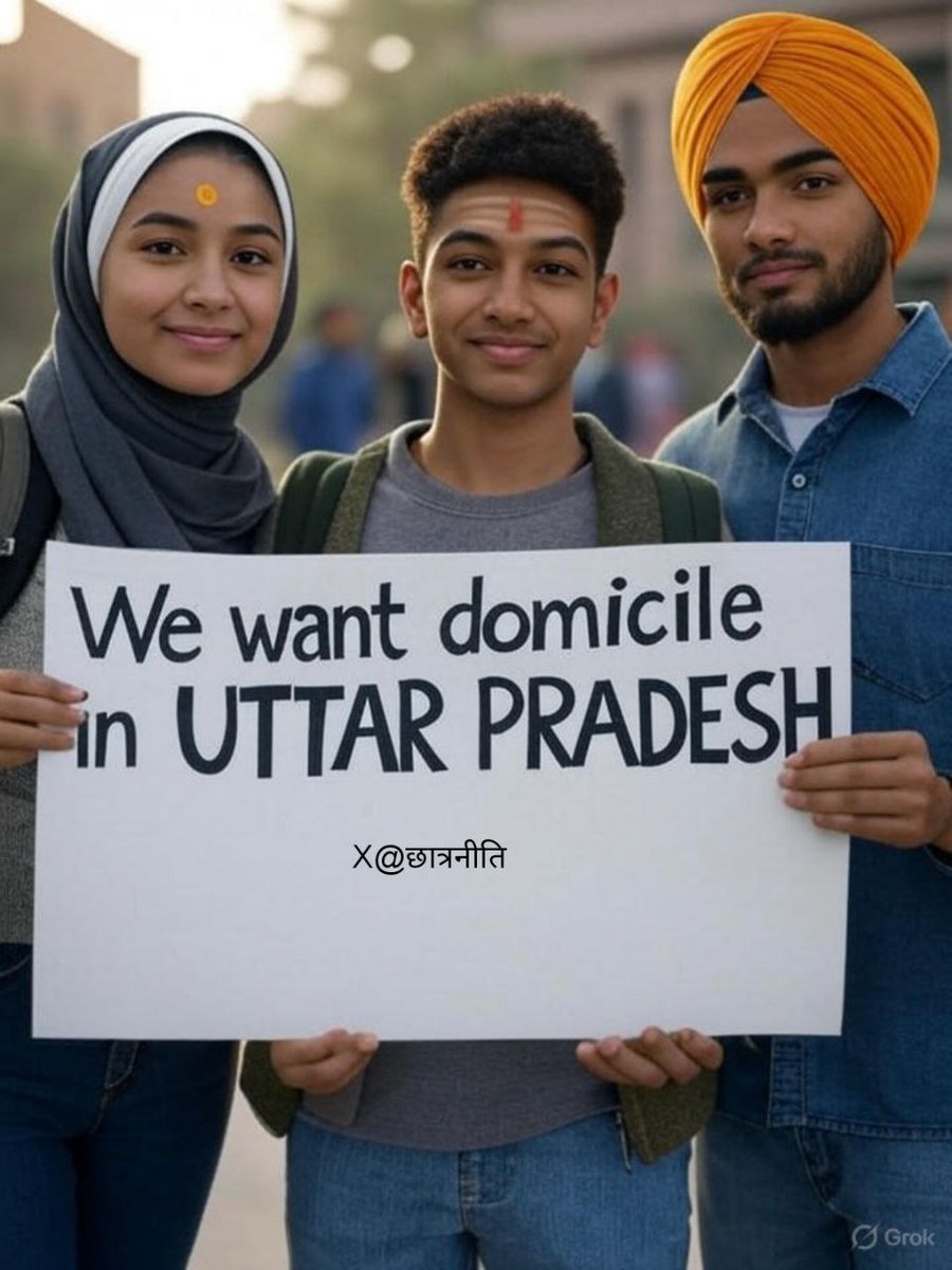 यूपी में भी सभी परीक्षाओं में डोमिसाइल नीति अभियान ✅

➡️इस hastag को इस्तेमाल करना है :👇

#UP_WANTS_DOMICILE

👉कृपया अधिक से अधिक अभ्यर्थियों तक पहुंचाने का कष्ट करें।🙏
<a href="/UPGovt/">Government of UP</a> 
<a href="/myogioffice/">Yogi Adityanath Office</a> 
<a href="/myogiadityanath/">Yogi Adityanath</a> 
<a href="/upprpb/">Uttar Pradesh Police Recruitment & Promotion Board</a> 
<a href="/ChiefSecyUP/">S.P. Goyal, Chief Secretary, GoUP</a> 
<a href="/yadavakhilesh/">Akhilesh Yadav</a> 
<a href="/RahulGandhi/">Rahul Gandhi</a> 
<a href="/PMOIndia/">PMO India</a>