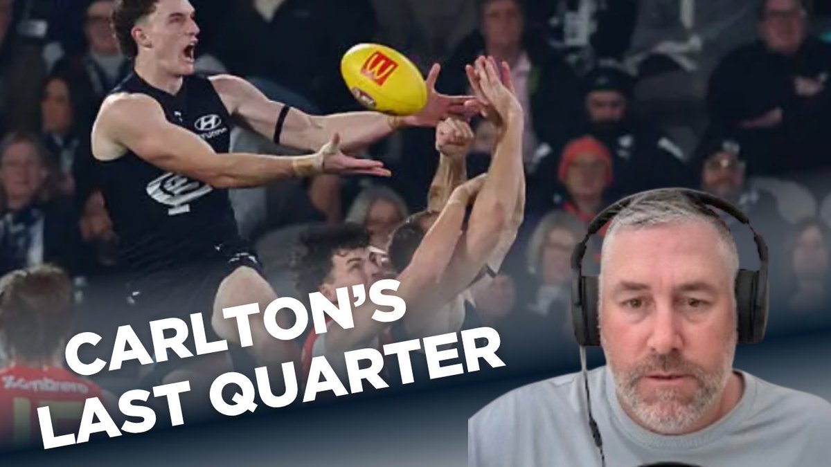 JeffWhite34's tweet image. What sparked @CarltonFC last-quarter fightback against the SUNS? @First__Use analysis 🧐 

Find out here 👉🏼 youtu.be/LFI8pOdSOu4?si…