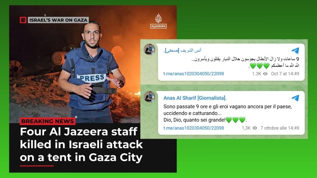 Il giornalista di Al Jazeera e il post Telegram pro Hamas del 7 ottobre 2023 (poi cancellato) 

Leggi l'articolo:
open.online/2025/08/11/gio…