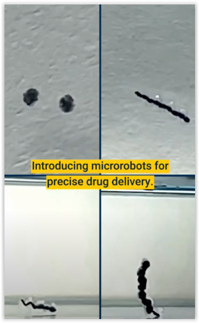 Berci's tweet photo. Researchers have created microrobots that could deliver medicine inside the body.

I've shared such news on tiny robots moving inside the body many times over the years. When I read a new announcement, I just ask myself, when does this get out of the "wow, it seems interesting" phase and get into practice? Nobody knows.

Until then, let's get amazed by the sheer promise:

"𝑇ℎ𝑒 𝑚𝑖𝑐𝑟𝑜𝑟𝑜𝑏𝑜𝑡𝑠 𝑎𝑟𝑒 𝑡𝑤𝑜-𝑠𝑖𝑑𝑒𝑑 𝑝𝑎𝑟𝑡𝑖𝑐𝑙𝑒𝑠 𝑡ℎ𝑎𝑡 𝑎𝑟𝑒 𝑐𝑜𝑚𝑝𝑜𝑠𝑒𝑑 𝑜𝑓 𝑎 𝑔𝑒𝑙 𝑡ℎ𝑎𝑡 𝑐𝑎𝑛 𝑐𝑎𝑟𝑟𝑦 𝑚𝑒𝑑𝑖𝑐𝑖𝑛𝑒𝑠 𝑎𝑛𝑑 𝑚𝑎𝑔𝑛𝑒𝑡𝑠 𝑡ℎ𝑎𝑡 𝑒𝑛𝑎𝑏𝑙𝑒 𝑡ℎ𝑒𝑖𝑟 𝑐𝑜𝑛𝑡𝑟𝑜𝑙.

𝐼𝑛 𝑡ℎ𝑒 𝑖𝑛𝑡𝑒𝑠𝑡𝑖𝑛𝑒 𝑒𝑥𝑝𝑒𝑟𝑖𝑚𝑒𝑛𝑡, 𝑤ℎ𝑒𝑛 𝑡ℎ𝑒 𝑔𝑒𝑙 𝑑𝑖𝑠𝑠𝑜𝑙𝑣𝑒𝑑, 𝑖𝑡 𝑑𝑒𝑙𝑖𝑣𝑒𝑟𝑒𝑑 𝑎 𝑑𝑦𝑒 𝑡ℎ𝑎𝑡 𝑡ℎ𝑒 𝑡𝑒𝑎𝑚 𝑑𝑒𝑡𝑒𝑐𝑡𝑒𝑑 𝑡𝑜 𝑒𝑛𝑠𝑢𝑟𝑒 𝑡ℎ𝑎𝑡 𝑡ℎ𝑒 𝑐ℎ𝑒𝑚𝑖𝑐𝑎𝑙 𝑐𝑎𝑟𝑔𝑜 𝑎𝑟𝑟𝑖𝑣𝑒𝑑 𝑎𝑡 𝑖𝑡𝑠 𝑡𝑎𝑟𝑔𝑒𝑡 𝑠𝑖𝑡𝑒."

Source: https://t.co/xXuZRb4THl