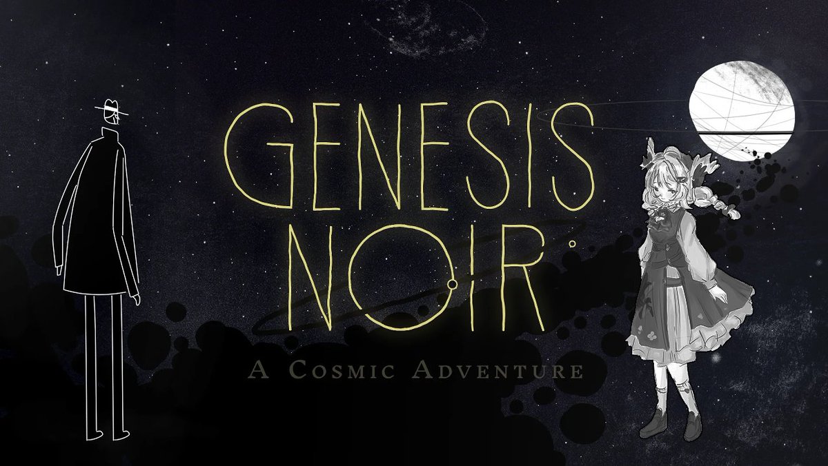 【Genesis Noir】 
I've had this game in my steam list for so long so I'm excited to finally play &amp; see what it's all about !! ☄️🪐

Waiting Room: 
(Thumbnail Art: @.lemintwings ♡) 
youtube.com/live/0q88rUkWE…