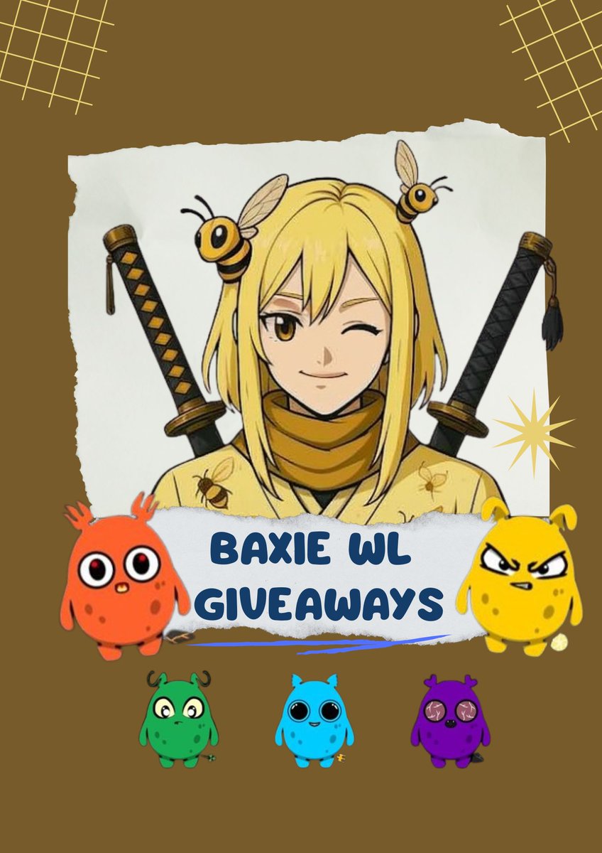 TinneXyz's tweet image. Baxie Mint WL Giveaway! 🚀

 Giving away 2 GTD + 5 FCFS for the upcoming mint of @Baxieronen 
Mint cost: 5 ron +2k ronen

To enter:
✅Follow @TinneXyz @Baxieronen @ronencoin 
✅👍 &amp;amp; Rt
✅ tag 3 frens and comment ronin address
✅ Join: discord.gg/ronen

⏰Ends in 24 hrs.