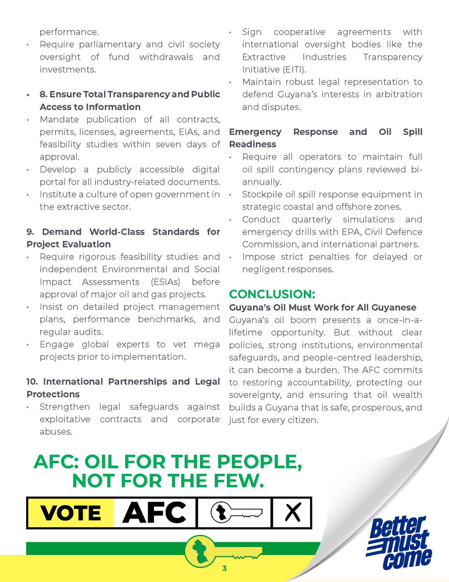 AFC Policy on Oil &amp; Gas