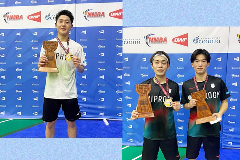 【ノーザンマリアナスオープン2025】

男子シングルス沖本 優大
男子ダブルス熊谷 翔・西 大輝
優勝コメント掲載📣😊

biprogy.com/badminton/resu…

#BIPROGYバドミントンチーム
#YudaiOkimoto
#KakeruKumagai
#HirokiNishi