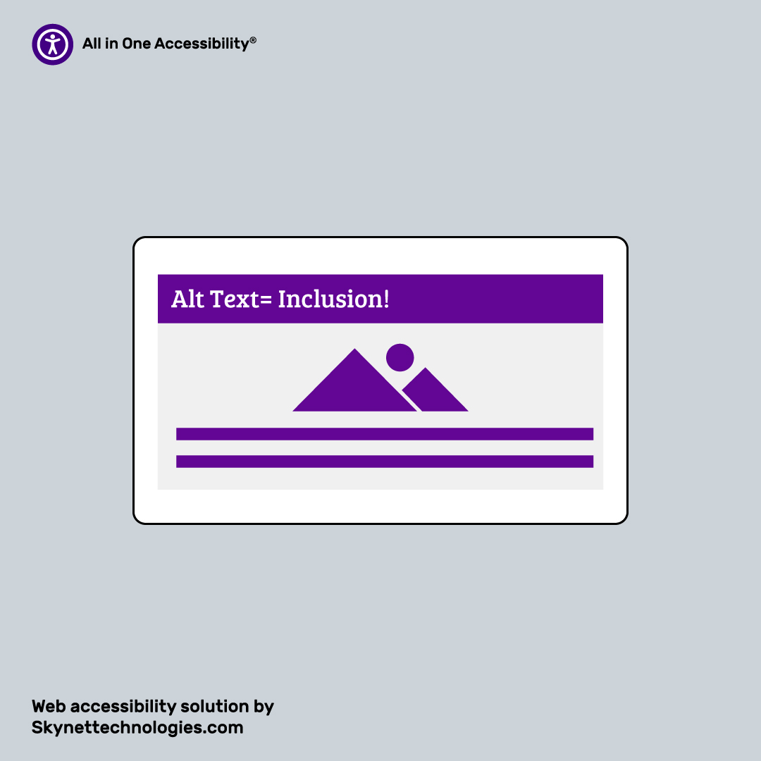 wcag_accessible's tweet image. 👀 Not everyone sees your images, but they can hear them! Add alternative text &amp;amp; make your content truly inclusive. 🌍♿
#AltText #InclusiveContent #InclusiveDesign #AltTextMatters