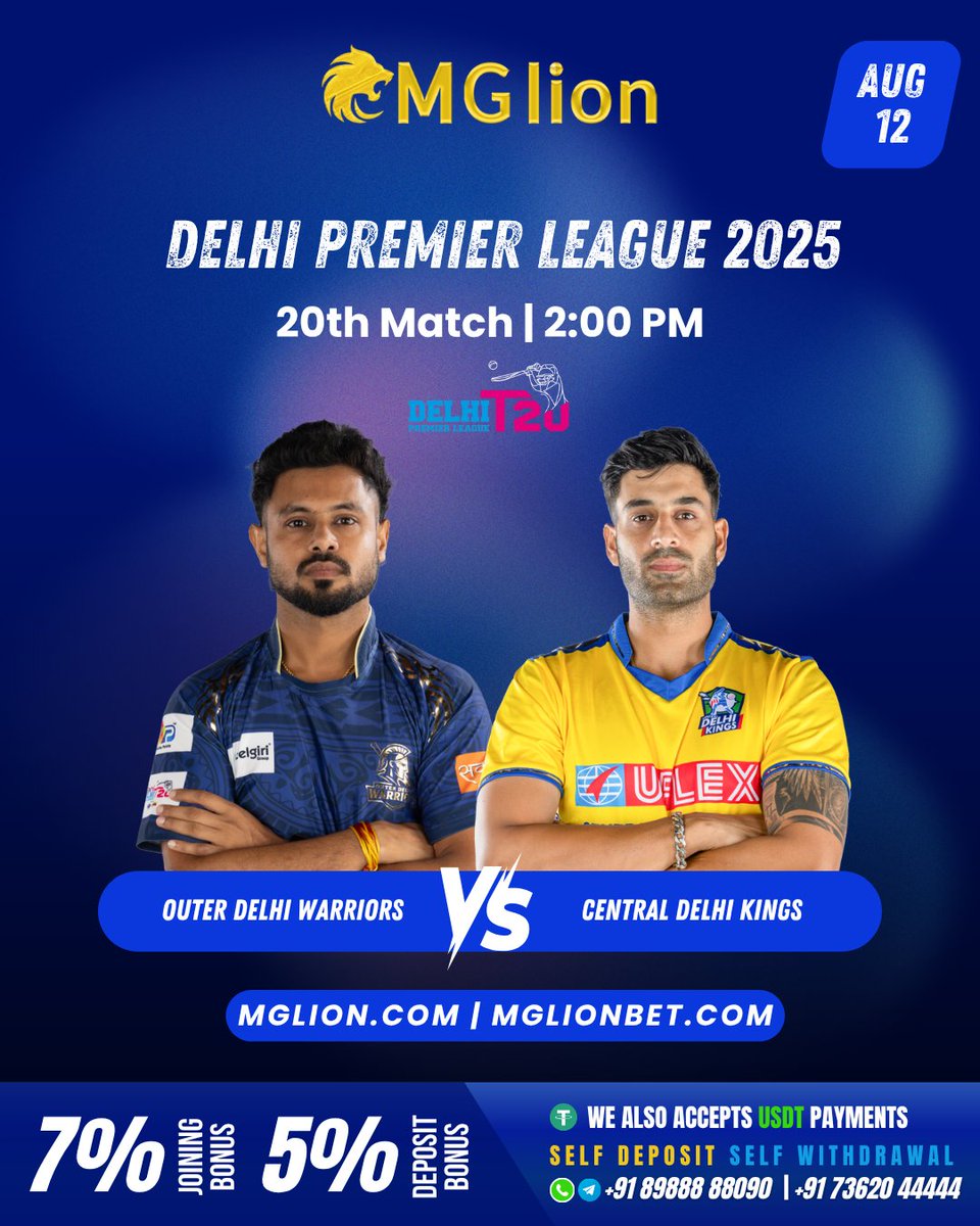 MGlion_india's tweet image. Join now in MGLION!
mglion.com
mglionbet.com

#DelhiPremierLeague #GameOnDelhi #Cricket #T20 #DPL2025 #AdaniDelhiPremierLeague #mglion #mglionindia #india #khelosherkesath