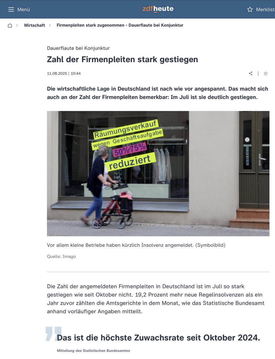 zdfheute.de/wirtschaft/fir…

Grüße gehen raus an Merkel, v.d.L., die Ampel und hier besonders herzlich an Habeck sowie Merz.