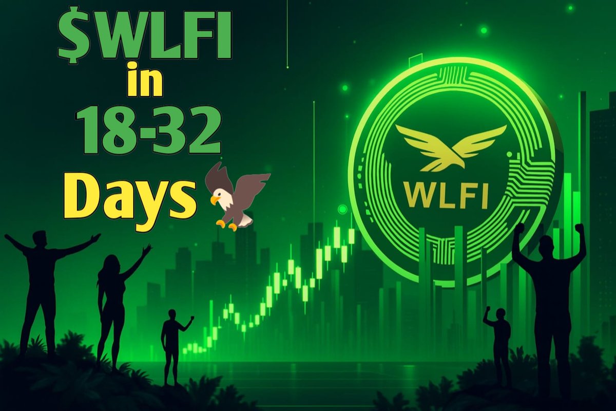 $WLFI in 18–32 Days 🦅🔥 Every day closer, every wave stronger 🌊

Repost &amp; let’s make the #WLFI launch unstoppable ☝️