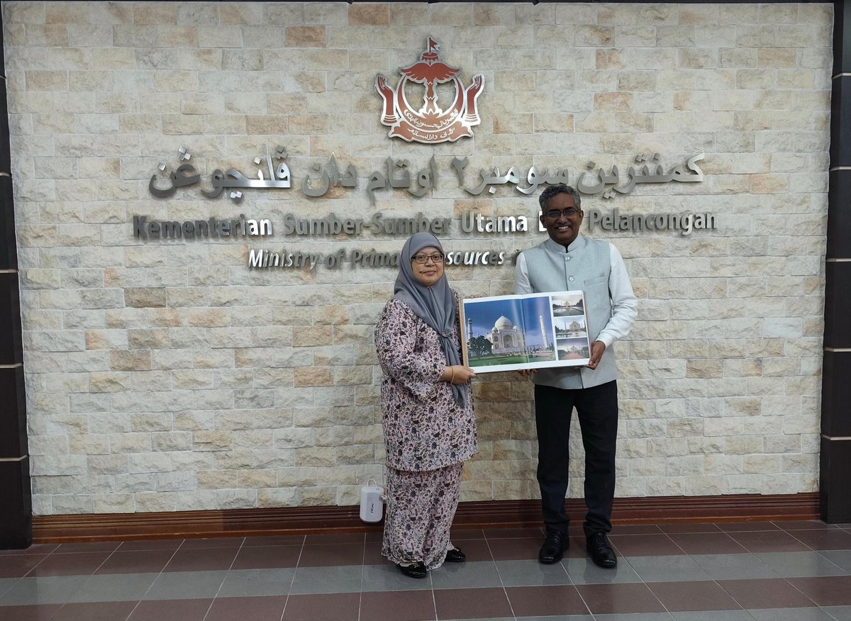 On 12 August 2025, High Commissioner met Yang Mulia Dayang Hajah Tutiaty Binti Haji Abdul Wahab, Permanent Secretary at Ministry of Primary Resources and Tourism to discuss possibilities of expanding Tourism &amp; Agribusiness between India and Brunei.