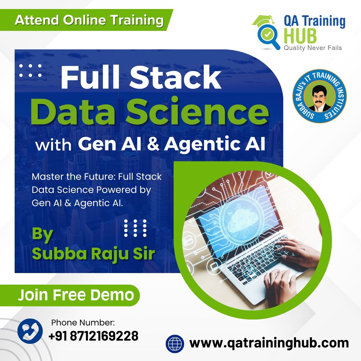 QATrainingHub's tweet image. 🚀 Master the Future of Data Science! 🚀
Join our Full Stack Data Science with Gen AI & Agentic AI online training and upgrade your career with the most in-demand skills.
📞 Call Now: +91 87121 69228
🌐 qatraininghub.com
#FullStackDataScience #GenAI #AgenticAI