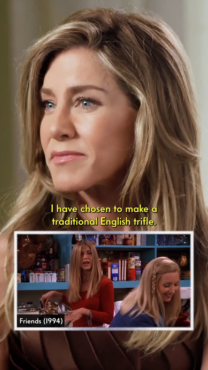 inbella's tweet image. Watch Jennifer Aniston revisit the trifle scene from ‘Friends’ which she calls ridiculous in the best way
 
inbella.com/1202100/watch-…
 
#LetsDiscuss #PopCulture #SeriousGossips