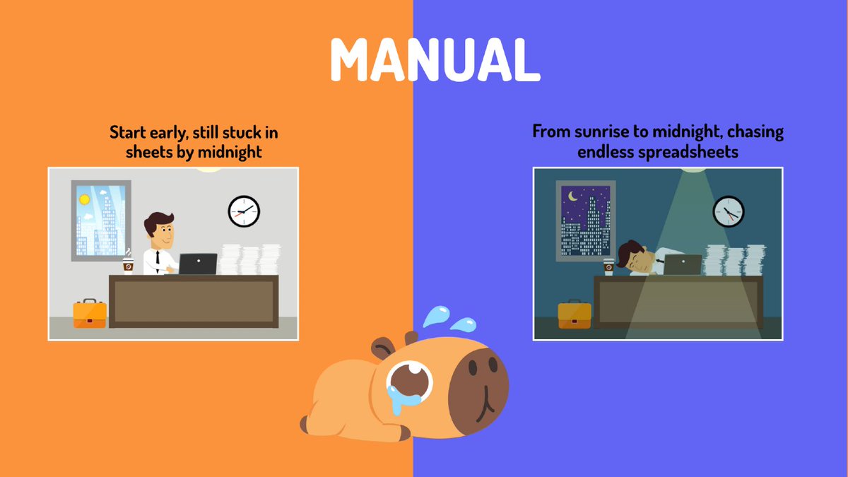 Wiresk_com's tweet image. Manual: Ctrl+C, Ctrl+V, Ctrl+Cry 😭
Automate: Task done before your coffee cools ☕🤖
Choose your fighter.
#ManualVsAutomate #Automation #Wiresk