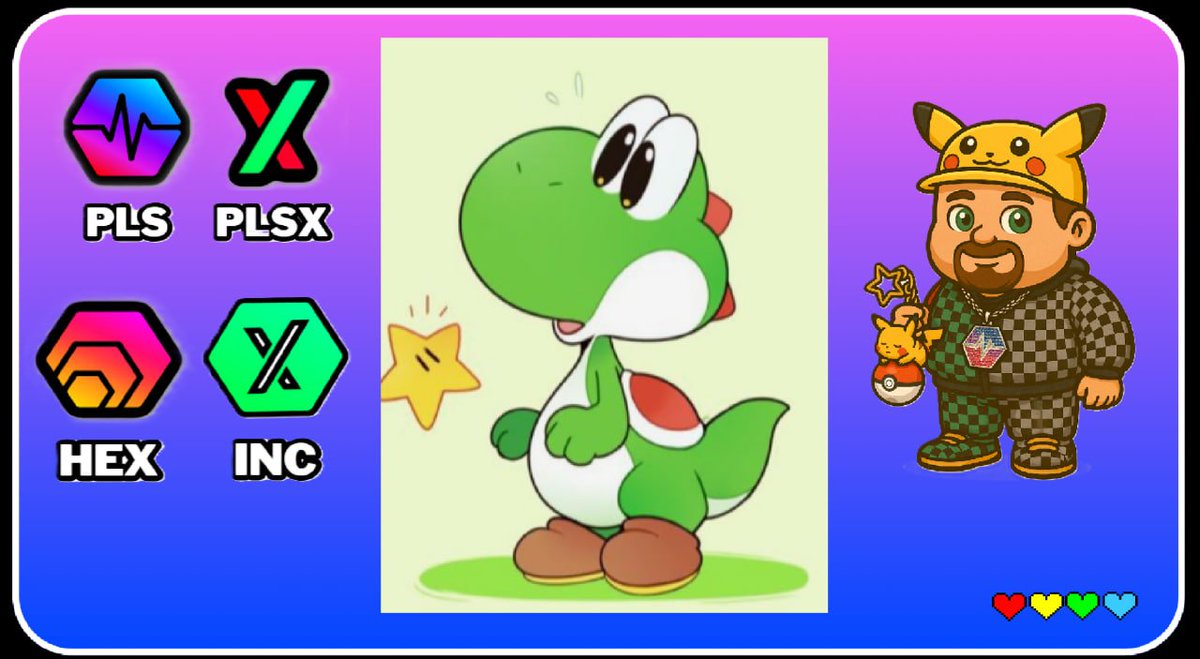 ❤️💛💚💙

Press Like if you're Bullish on PulseChain Core Coins.

PLS, PLSX, HEX, INC.