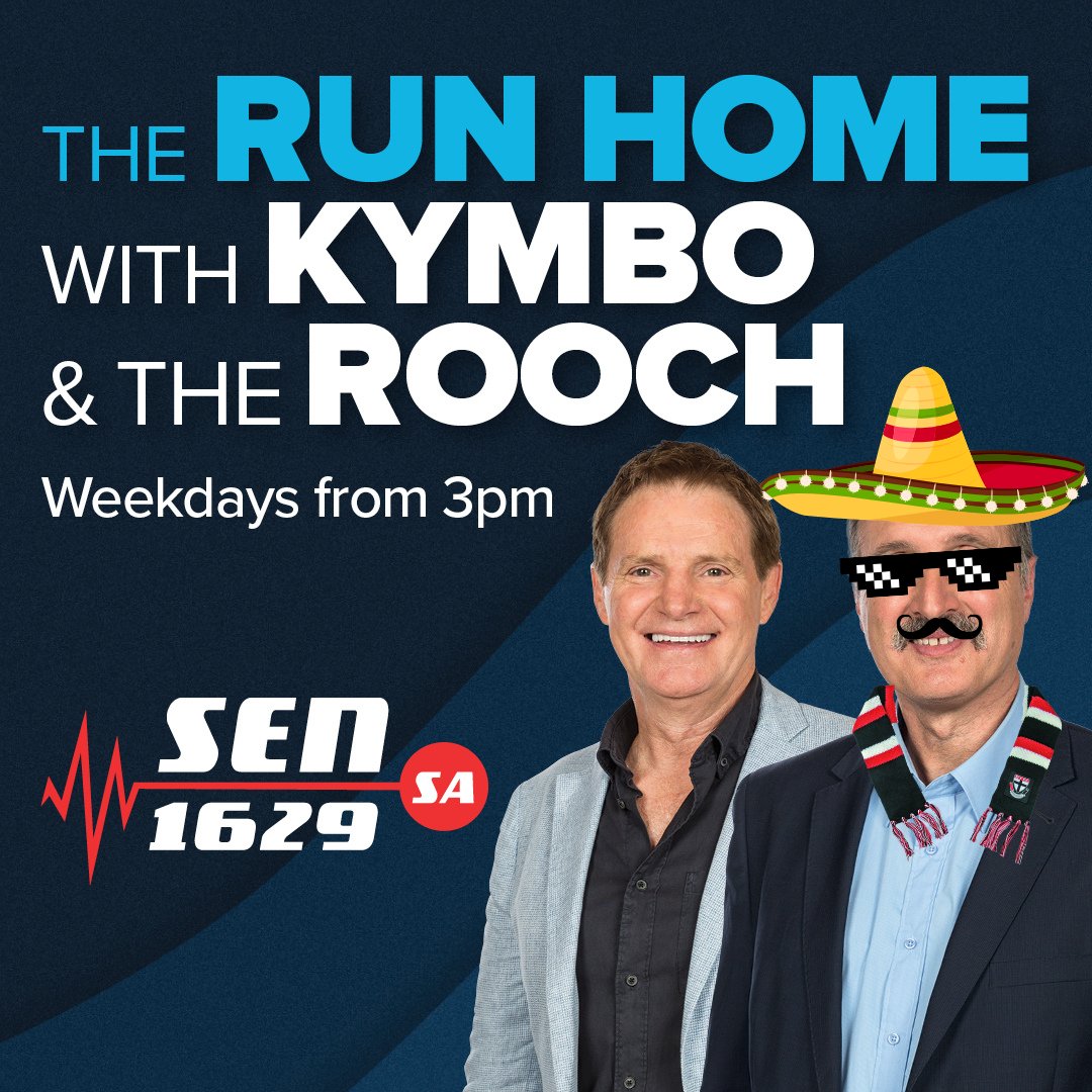 COMING UP | With Kymbo &amp; Nichelangelo Gucci (not <a href="/michelangeloruc/">michelangelo rucci 🇪🇪</a>)

🎙️ <a href="/1116sen/">SEN 1116</a> footy expert, <a href="/Sammy__Edmund/">Sam Edmund</a> 
🍐 <a href="/pafc_w/">Port Adelaide AFLW</a> coach, Lauren Arnell 
📰 All the latest <a href="/AFL/">AFL</a> news

📞 1300 736 736 📱 0427 154 166 🎧 sen.com.au/sa