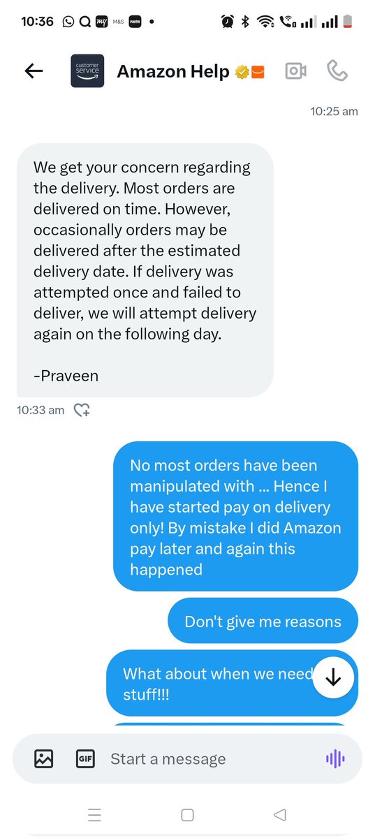 DimpleShah111's tweet photo. @AmazonHelp @amazonIN How stupid can you be! Does this person know the reason for this complaint at all! https://t.co/FkXJdJVT18