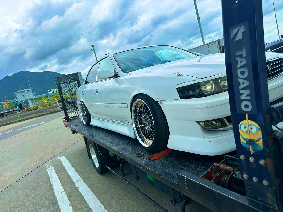 引き上げ完了⭐︎
落っことさないように帰ります🤣
ヒグチオート様、お邪魔しました！！