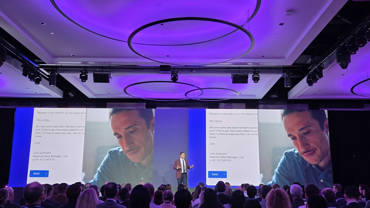 📣 Momentum25 keynote announcements from Docusign CEO, Allan Thygesen.

Announcing:
🤖 Docusign AI Agents
💻  Agreement Desk and Docusign Workspaces 

Learn more about Intelligent Agreement Management: ow.ly/nsPU50WEk1e