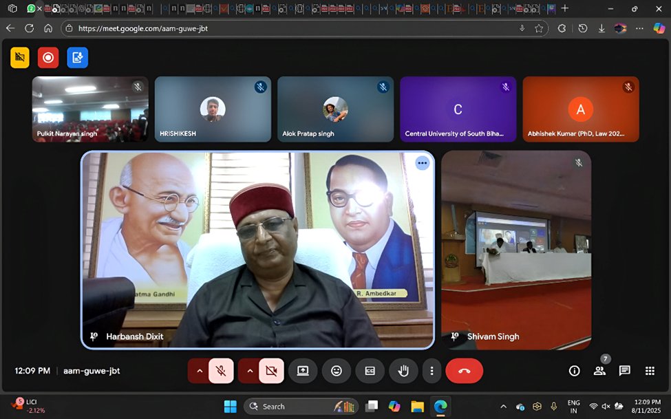 CUSBofficial's tweet photo. Glimpses - 'Deeksharambh' - Students' Induction Programme for Integrated UG-PG students at the Department of Law &amp; Governance of Central University of South Bihar on August 11, 2025  #cusb #orientation #induction #centraluniversityofsouthbihar #cuetug #cusbug https://t.co/XDvL69rTL3