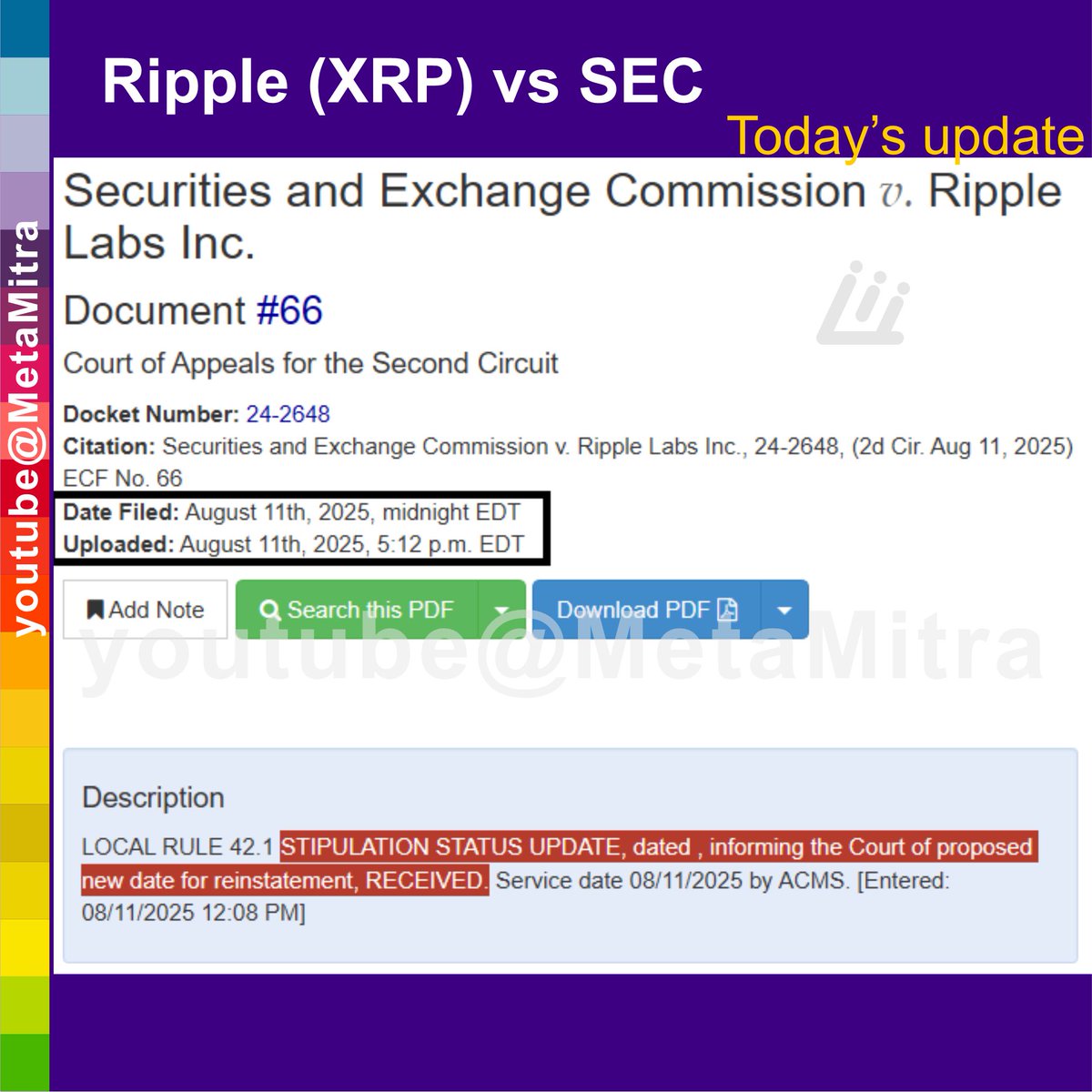 Ketan_Patell's tweet photo. Ripple vs SEC | XRP vs SEC  
case Status..
#ripple #XRP #XRPHolders #XRPArmy #RippleVsSec https://t.co/xHdi9zxXDA