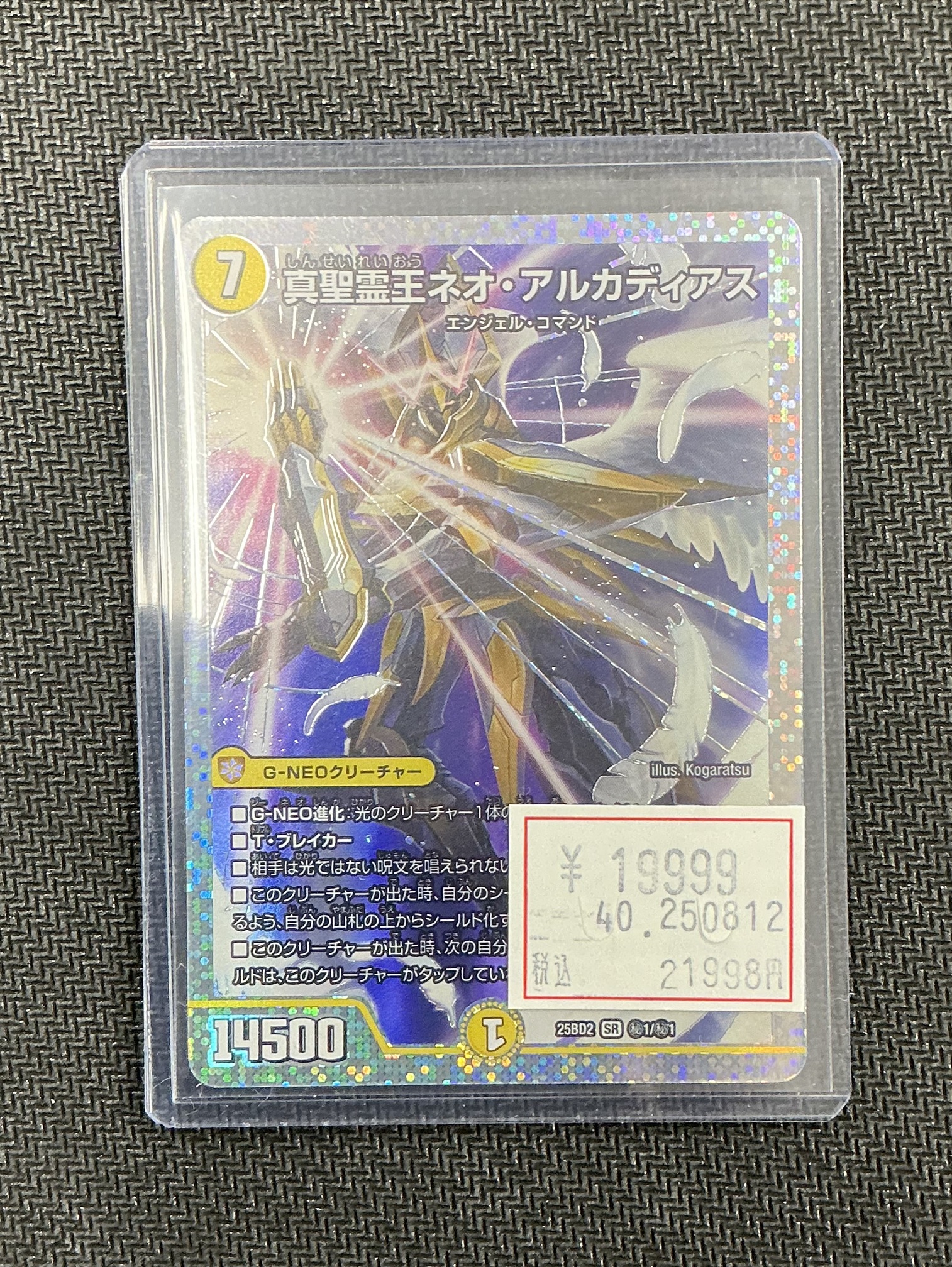 真聖霊王ネオ・アルカディアス　25BD2秘1/秘　シークレット 真聖霊王ネオアルカディアス/【光文明】《DM25BD2 秘1/秘1
