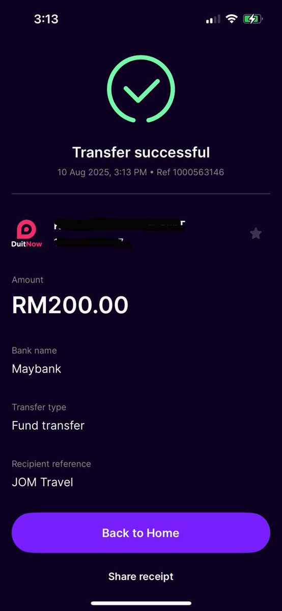 kyechicka's tweet photo. How?
1. Transfer RM200 from other bank/ewallet into your MAE and put "JOM" in the reference
2. Create Tabung, include  "JOM" in  the name, eg JOM Travel
3. Save min RM1000 till 31st October https://t.co/xFchjG2l2d
